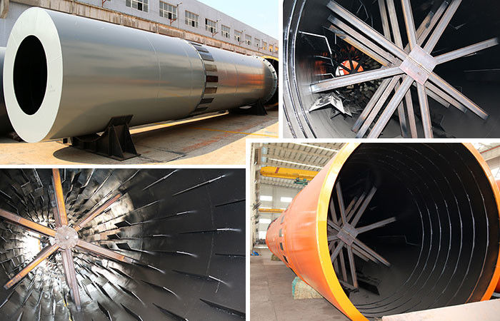 1.9 - 76.0 T / H Cement Rotary Dryer , Rotary Drum Dryer For Coal Mud / Slag